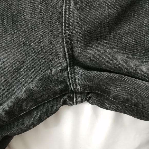 Good American 90s Loose Fit Straight Leg Trouser Jeans Black191 Size 26 (2) - Picture 8 of 14